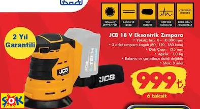 JCB 18 V EKSANTRİK ZIMPARA JCB 18 V EKSANTRİK ZIMPARA